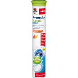 Doppelherz Magnesium + Kalium SPORT - 15 Brausetabletten