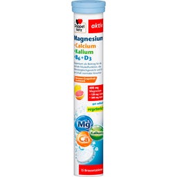 Doppelherz Magnesium + Calcium + Kalium + B6 + D3 - 15 Brausetabletten