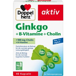 Doppelherz Ginkgo + B-Vitamine + Cholin - 20 Beutel