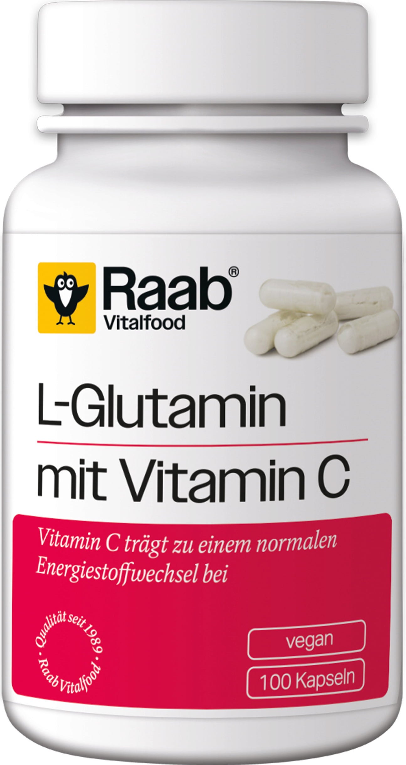 Raab Vitalfood L-Glutamina com Vitamina C