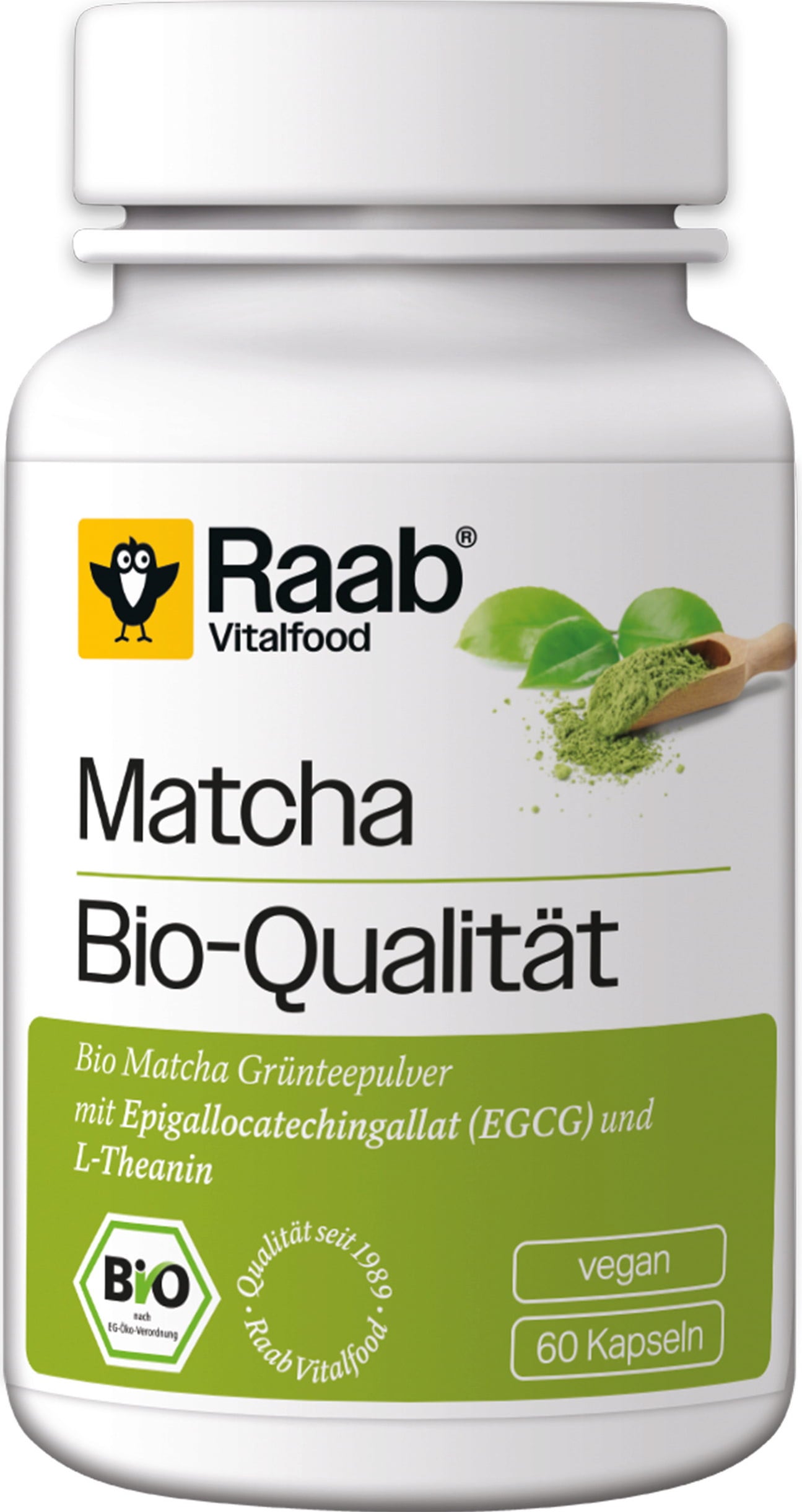 Raab Vitalfood Thé Vert Matcha Bio en Gélules