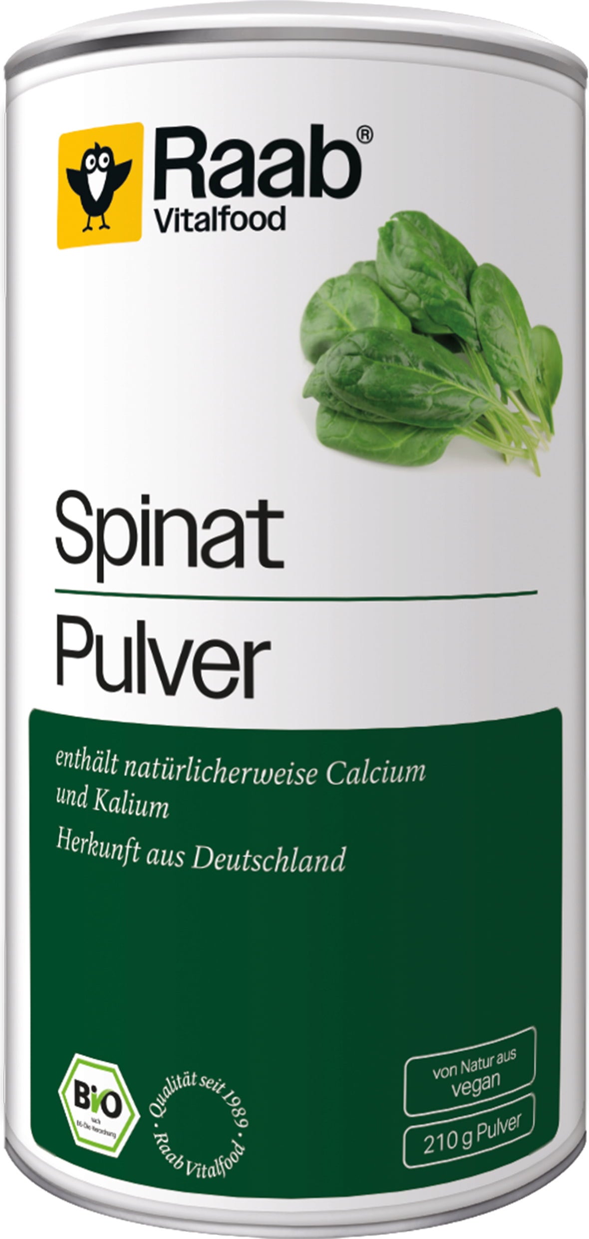 Raab Vitalfood Bio prášok zo špenátu