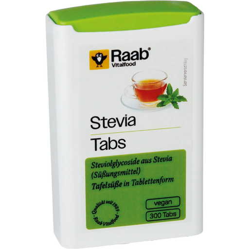 Raab Vitalfood Stevia Tabs - 300 compresse