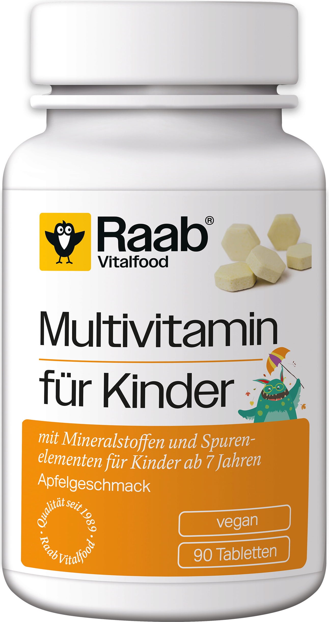 Raab Vitalfood Multivitamines pour Enfants - 90 comprimés à sucer
