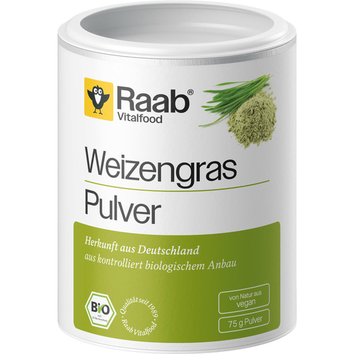 Raab Vitalfood Weizengras Pulver Bio - 75 g