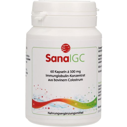 SanaCare SanaIGC Immunoglobuliner från Råmjölk - 60 Kapslar