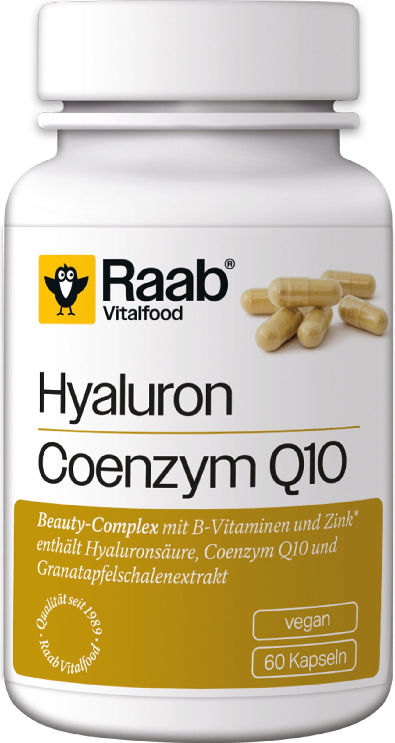 Raab Vitalfood Hyaluron - Coenzym Q10 - 60 gélules