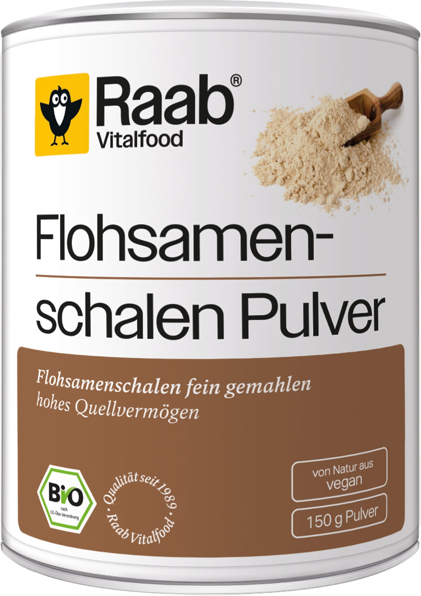 Raab Vitalfood Psyllium Bio Finement Moulu - 150 g
