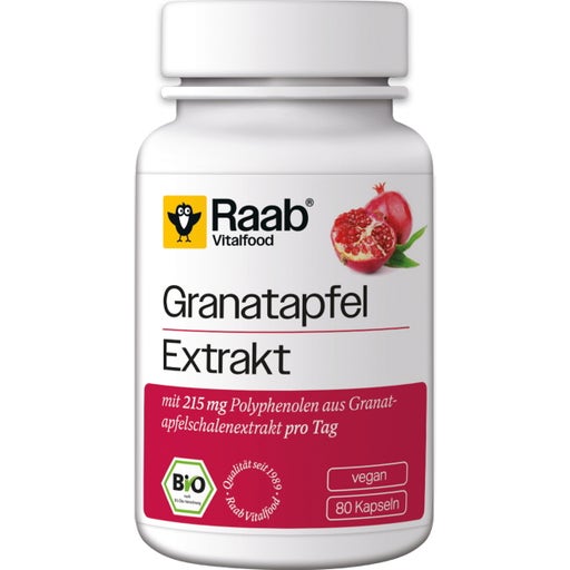 Raab Vitalfood Granatapfel Extrakt Bio - 80 Kapseln