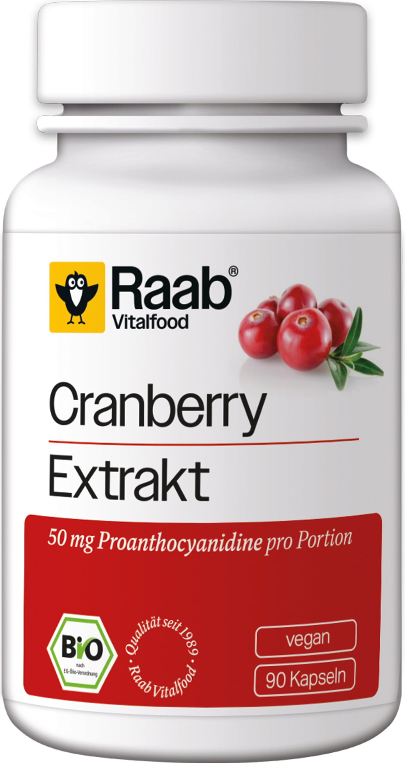 Raab Vitalfood Extrato de Arando Bio - 90 Cápsulas