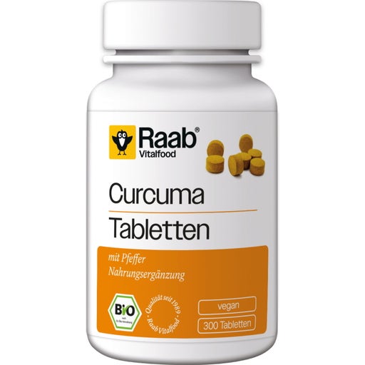 Raab Vitalfood Curcuma Bio in Compresse - 300 pastiglie