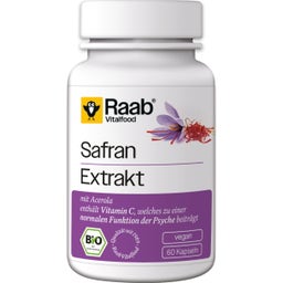 Raab Vitalfood Extrait de Safran Bio - 60 gélules