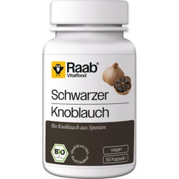 Raab Vitalfood Schwarzer Knoblauch BIO - 50 Kapseln