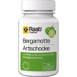Raab Vitalfood Bergamotte - Artischocke - 100 Kapseln