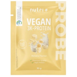 nutri + Vegan 3K Proteinpulver Probiergröße - Banana