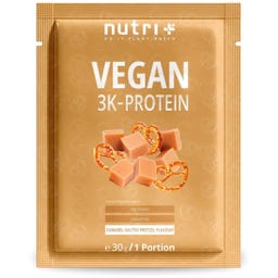nutri + Amostra de Proteína Vegan 3K - Caramel Salted Pretzel