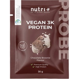 nutri + Vegan 3K Protein Powder, Trial Size - Chocolate Brownie Flavour