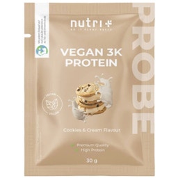nutri + Vegan 3K Protein Powder, Trial Size - Cookies & Cream Flavour
