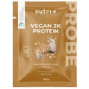 Vegaaninen 3K proteiinijauhe, kokeilukoko, Maapähkinävoikeksi (30 g)