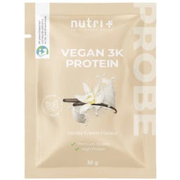nutri + Vegan 3K Protein Powder, Trial Size - Vanilla-Cream Flavour