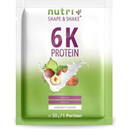 nutri + Vegan 6K Proteinpulver Probiergröße - Hazelnut