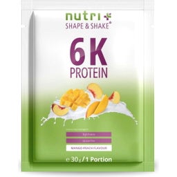 nutri + Vegan 6K Proteinpulver Probiergröße - Mango Peach