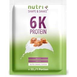 nutri + 6K Protein Powder, paket za testiranje - Salted Caramel