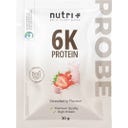 Vegan 6K Proteinpulver Probiergröße, Strawberry (30 g)