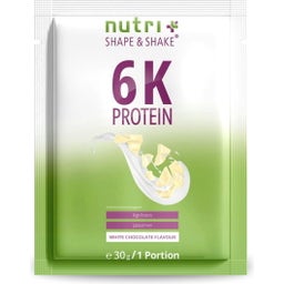 nutri + Vegan 6K Proteinpulver Probiergröße - White Chocolate