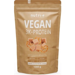 nutri + Wegańskie białko w proszku 3K - Caramel Salted Pretzel