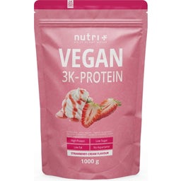 nutri + Vegan 3K Proteinpulver - Strawberry-Cream