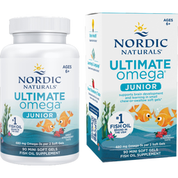 Nordic Naturals Vrhunski Omega Junior mini - 90 Gel-kapsule