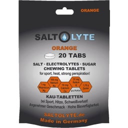 Comprimidos Mastigáveis de Sal e Eletrólitos - Orange