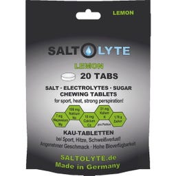 SALTOLYTE 20 Tuggtabletter Med Salt & Elektrolyter - Lemon