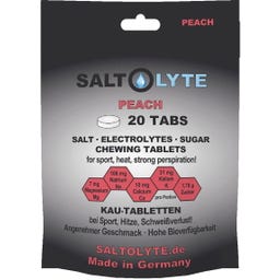 SALTOLYTE Tabletki do żucia z solą i elektrolitami - Peach
