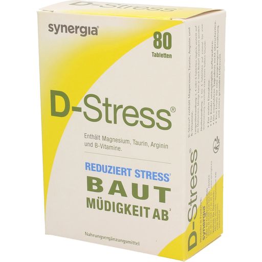 Synergia Енергийни таблетки D-Stress - 80 таблетки