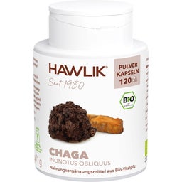 Hawlik Bio Chaga Pulver Kapseln - 120 Kapseln