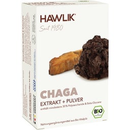 Hawlik Bio Chaga Extrakt + Pulver - 60 Kapseln