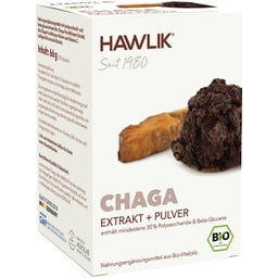 Hawlik Chaga Bio - Extrait + Poudre - 120 gélules