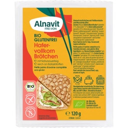 Alnavit Bio bułki owsiane, pełnoziarniste - 120 g