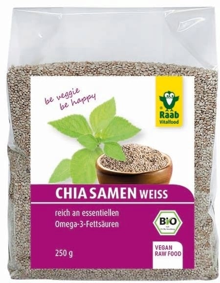 Raab Vitalfood GmbH Bio Chia mag, fehér