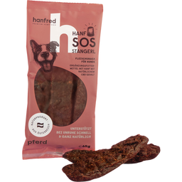 Hanfred Hampa SOS Sticks med Häst – För Hundar - 65 g