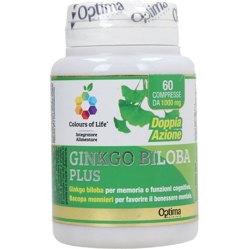 Optima Naturals Ginkgo Biloba Plus 1000 mg - 60 Tabletten