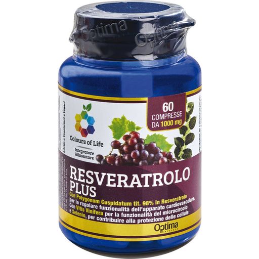 Optima Naturals Resveratrol Plus 1000 mg - 60 kapselia