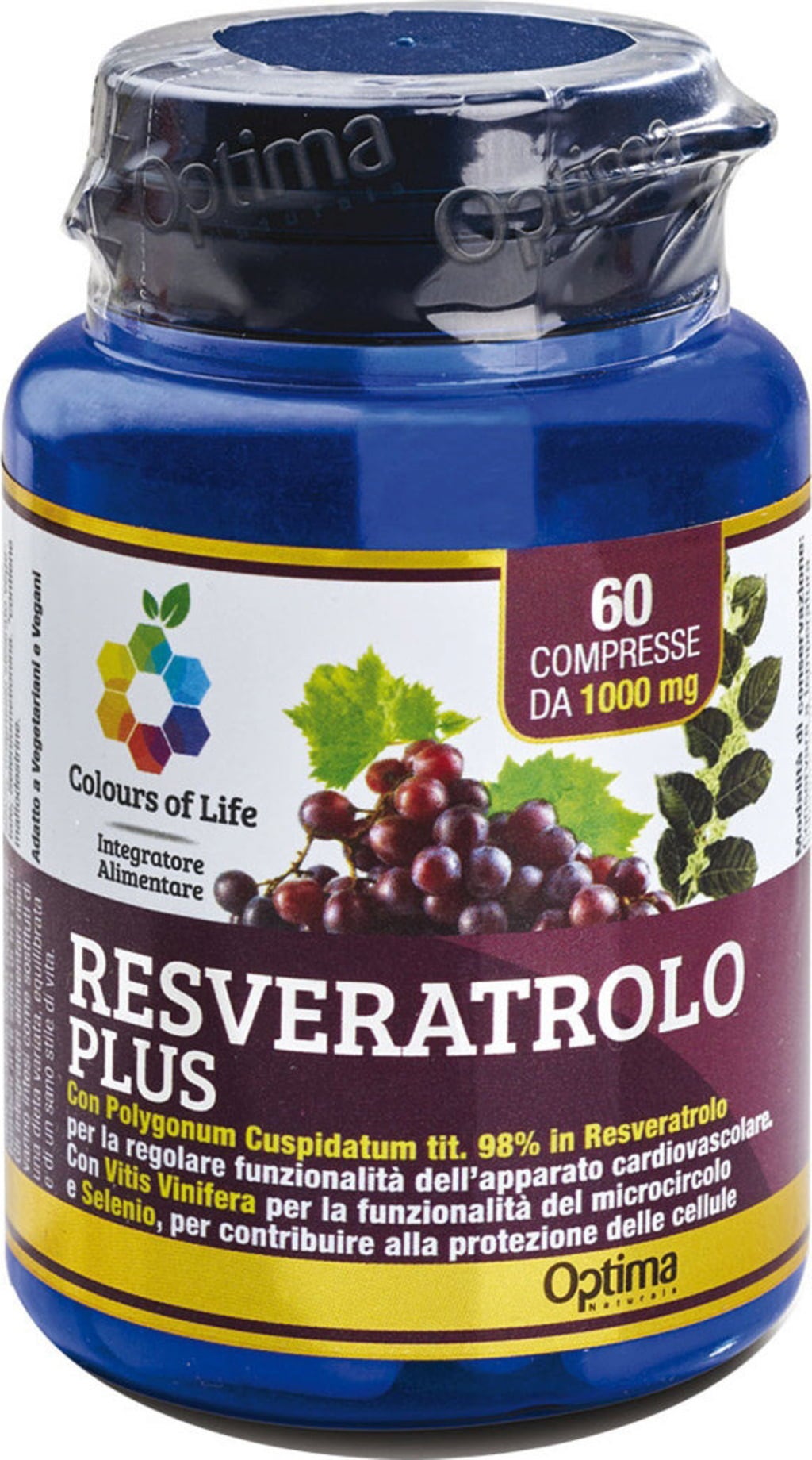 Optima Naturals Resveratrol Plus 1000 mg - 60 kapsúl