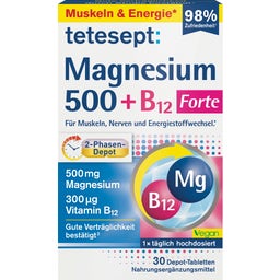 tetesept Magnesium 500 + B12 Forte - 30 Tabletten