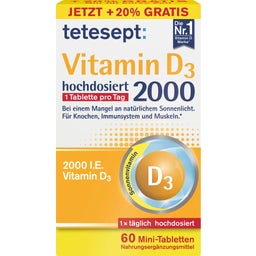 tetesept Vitamin D3 2000 - 60 Tabletten