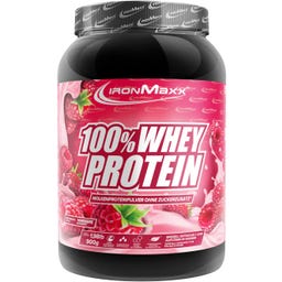 ironMaxx 100% Whey Protein 900g - Raspberry