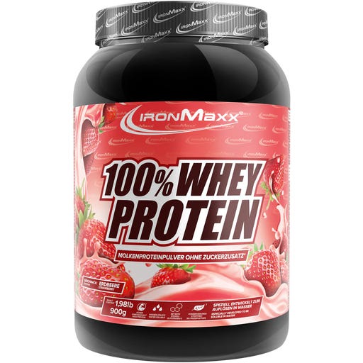 ironMaxx 100% Whey Protein - Erdbeere