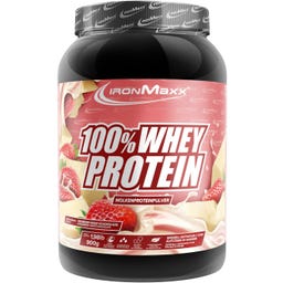 ironMaxx 100% Whey Protein - Eper-Fehér csokoládé